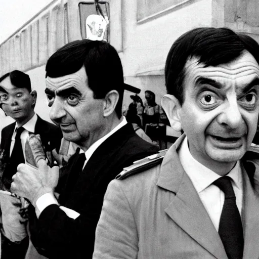 Prompt: Mr Bean's war crimes in Vietnam