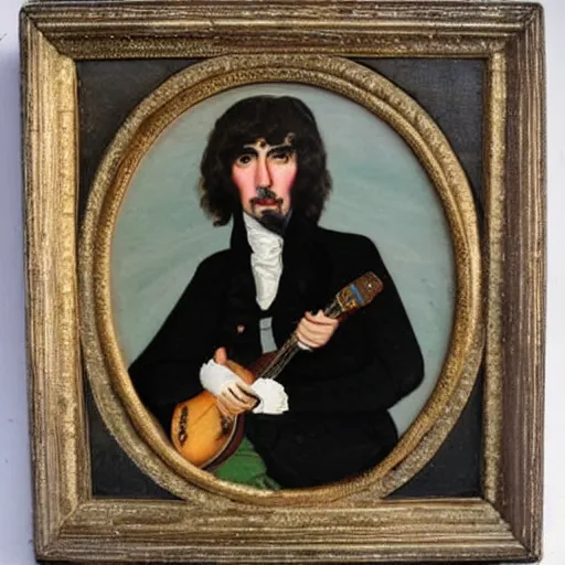 Prompt: regency era painting of george harrison