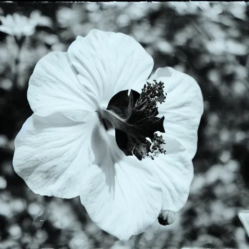 Prompt: a hibiscus flower with detailed orange pedals, floats in space, hubble photo, 2 8 mm lens, olympus xa camera, 3 5 mm film, beautiful, galaxies