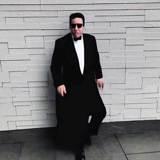 Image similar to Lex Fridman as Man in Black, trending photo instagram