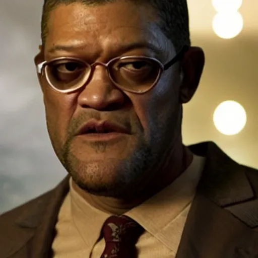 Image similar to Laurence Fishburne as the flash