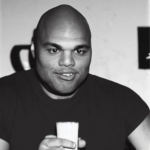 Image similar to Charles Barkley drinking a beer, Las Vegas