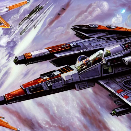 Image similar to x-wing fighter, hyperdetailed, scifi, futurism