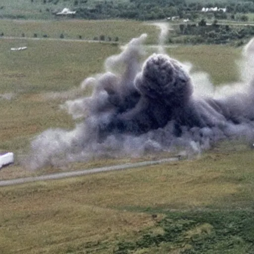 Image similar to an f 4 tornado, with the face of emma watson, destroying houses