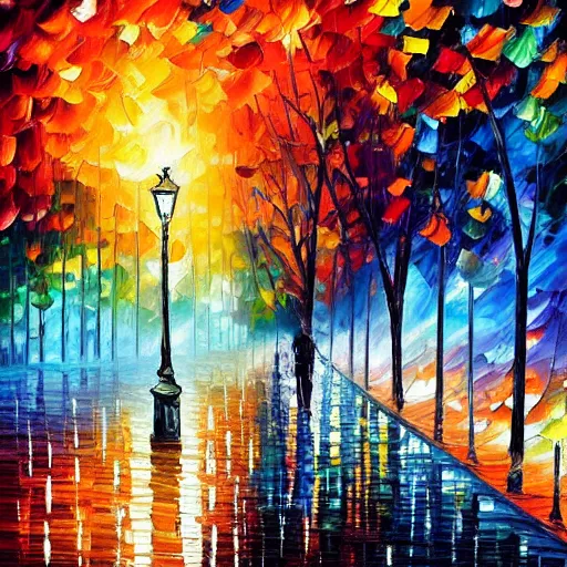 Image similar to “the end of the world, style of Leonid afremov”