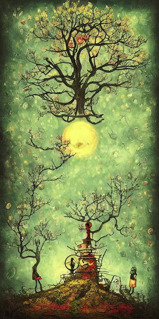 Prompt: spring by alexander jansson