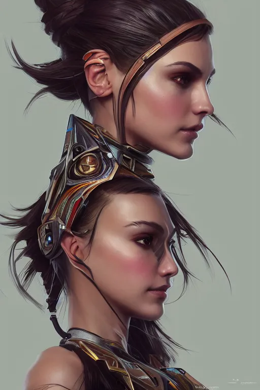 Image similar to symmetry!! portrait of victoria justice in the style of horizon zero dawn, machine face, intricate, elegant, highly detailed, digital painting, artstation, concept art, smooth, sharp focus, illustration, art by artgerm and greg rutkowski and alphonse mucha, 8 k