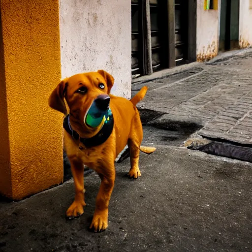 Beautiful Telephoto Of Stray, Stray Caramel Dog And A | Stable ...