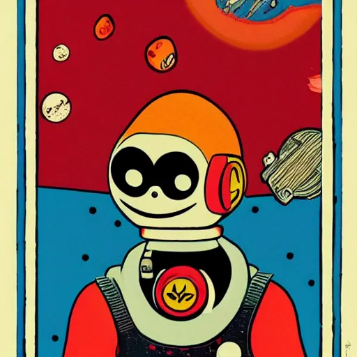 Image similar to monkey in space by daniel clowes