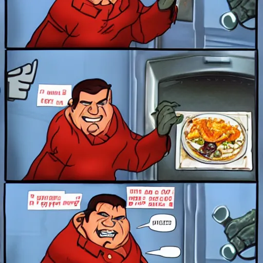 Prompt: master cheaf meets doomguy