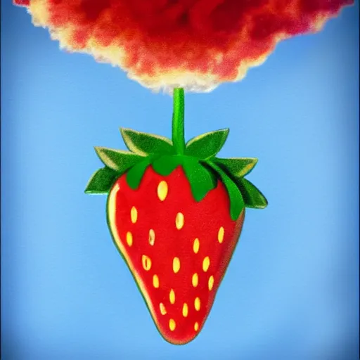 Image similar to nuclear explosion strawberry