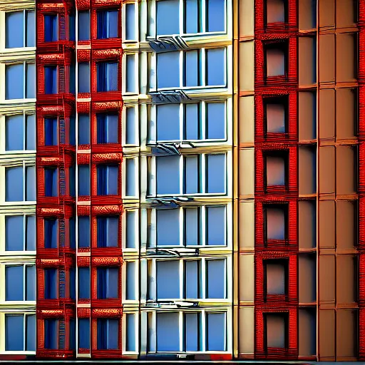 Prompt: ( ( new york city ) ) building abstract!! geometric!!! colorful render