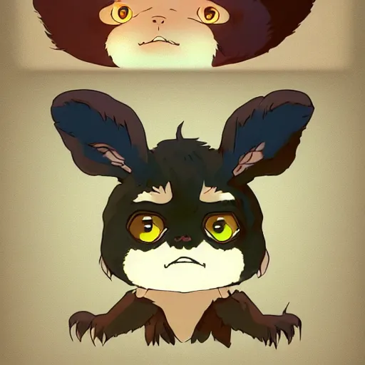 Image similar to Gizmo Mogwai from Gremlins in cute anime, by Ghibli, by Makoto Shinkai, trendy on artstation