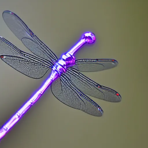 Image similar to Dragonfly made of lightning