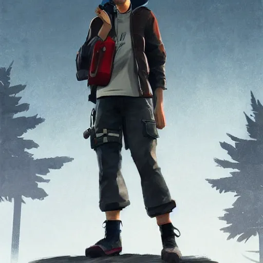 Image similar to kakashi, style game square enix life is strange remake, trending on artstation, painted by greg rutkowski, render with game the last of us parte ii details