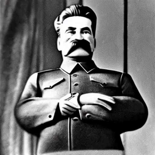 Prompt: stalin as a plushie toy