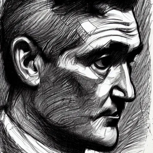 Prompt: a realistic yet scraggly portrait sketch of the side profile of a stern and sophisticated morrissey, trending on artstation, intricate details, in the style of frank auerbach, in the style of sergio aragones, in the style of martin ansin, in the style of david aja, in the style of mattias adolfsson