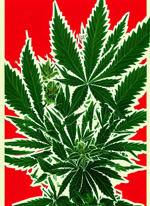 Prompt: marijuana profile picture by sachin teng x supreme, marijuana, organic painting, asymmetrical, green, marijuana smoke, matte paint, hard edges, energetic