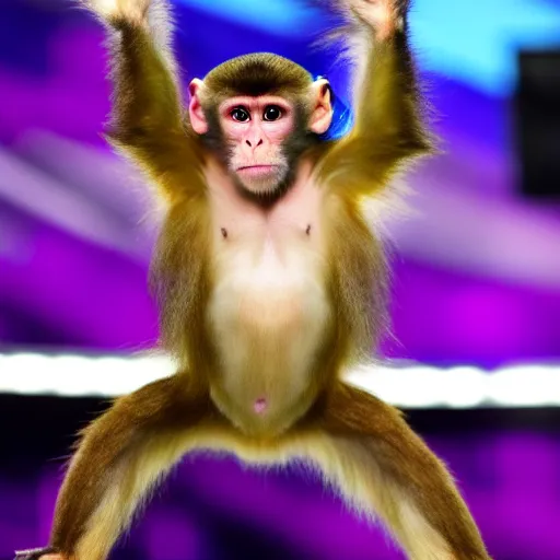 Image similar to Monkey performing at the Super bowl