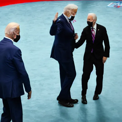 Prompt: Joe Biden fighting a Mind Flayer