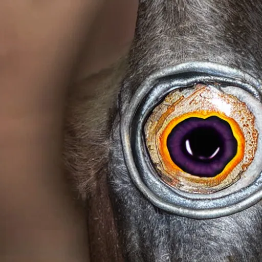 Prompt: inmate inside horse eye