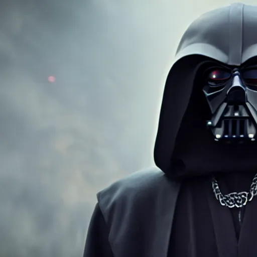 Image similar to film still of snoop dogg as a sith lord in a star wars movie 4 k