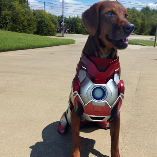 Prompt: ironman as a dog