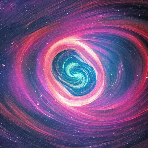 Image similar to the flowing abstract swirls of space and time