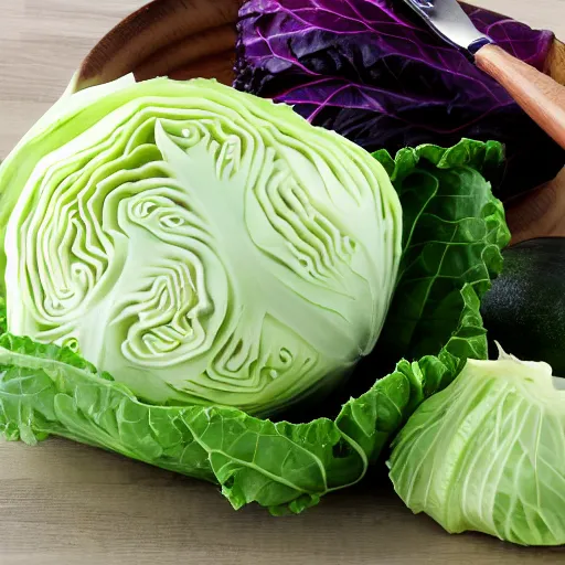 Image similar to cabbage with duck - head