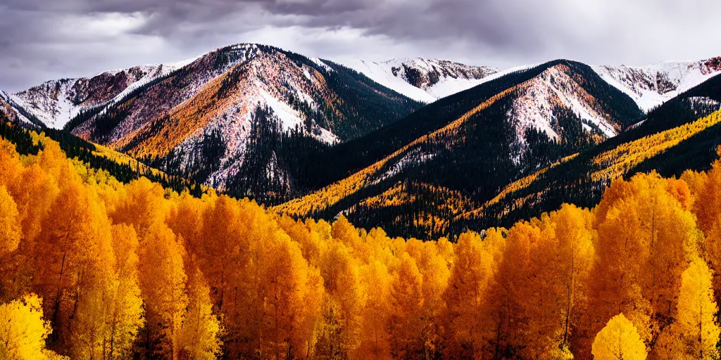 Image similar to colorado mountains in autumn