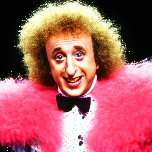 Image similar to gene wilder as richard simmons, photograph