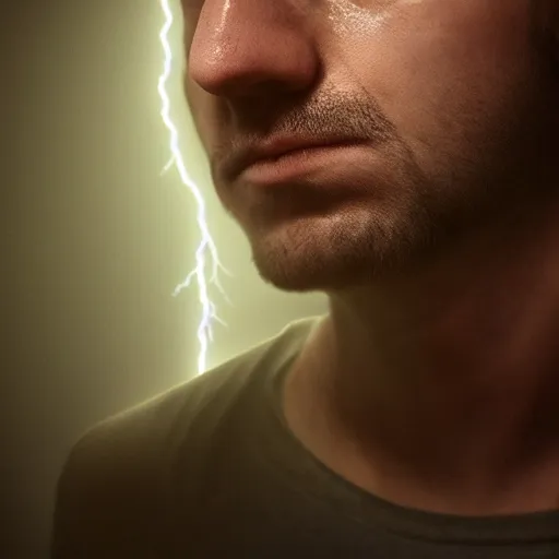 Prompt: man with headache, award winning photo, cinematic lightning, artstation