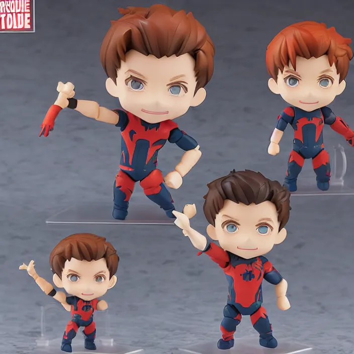 Image similar to tom holland, an anime nendoroid of tom holland, figurine, detailed product photo