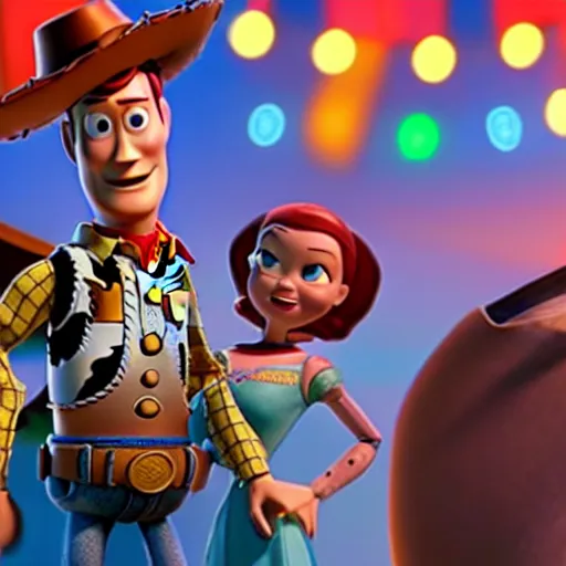 Prompt: movie still of erling haaland in toy story,