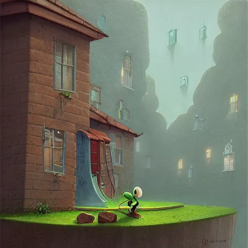 Image similar to Luigi, artwork by Gediminas Pranckevicius,