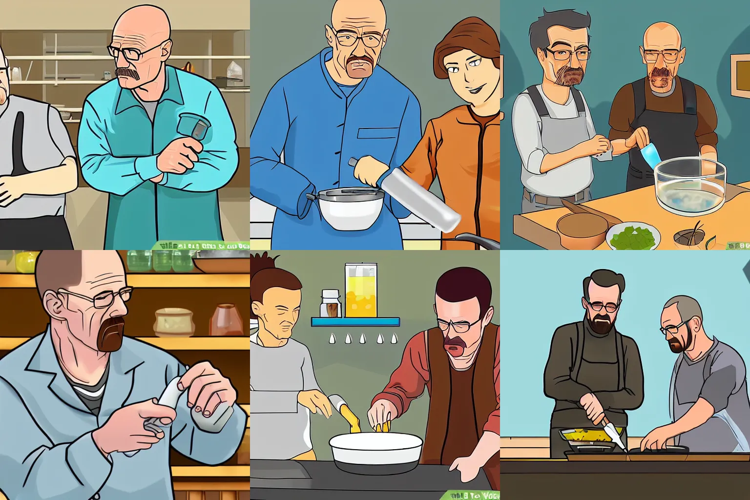 Prompt: wikihow cooking meth with walter white