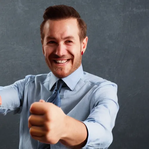 Image similar to man giving thumbs up