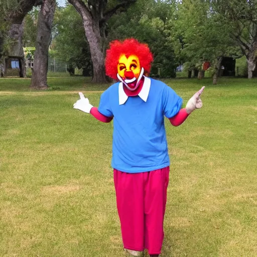 Image similar to i failed out of clown college