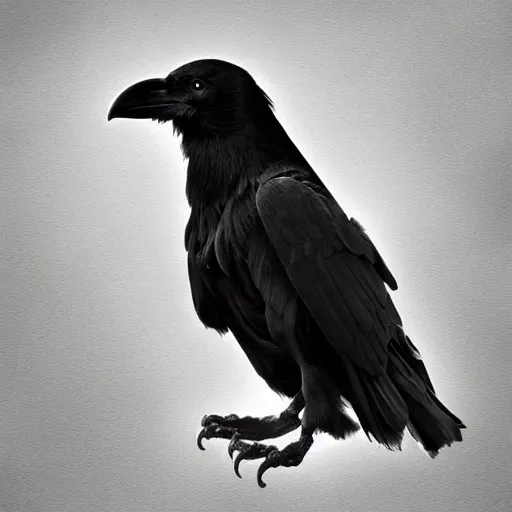 Image similar to three legged black raven, fractal image