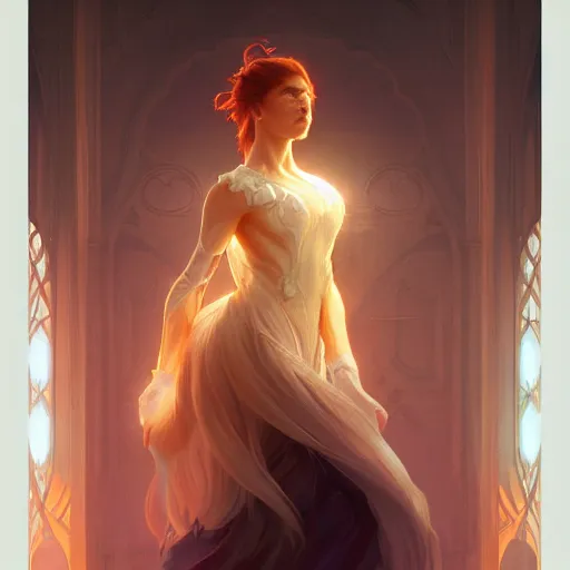 Prompt: aurora, child of light, highly detailed, digital painting, artstation, concept art, smooth, sharp focus, illustration, Unreal Engine 5, 8K, art by artgerm and greg rutkowski and alphonse mucha