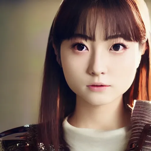 Prompt: a dynamic, epic cinematic 8K HD movie shot of close-up japanese beautiful cute young J-Pop idol AV actress girl face. Motion, VFX, Inspirational arthouse, at Behance, with Instagram filters