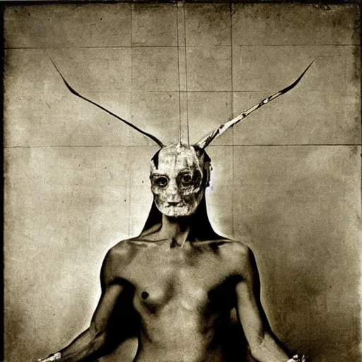 Prompt: iconic photo of the devil by hieronymus bosch, joel peter witkin, annie liebovitz, michelangelo.