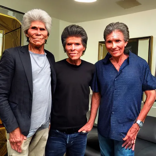 Image similar to Bogdanoff brothers meeting their cosmetic surgeon