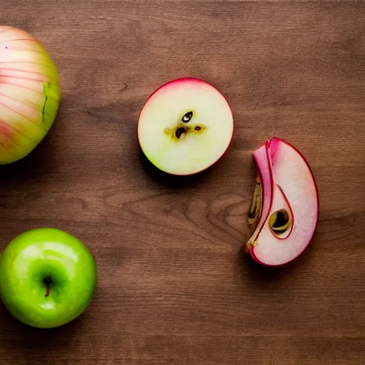 Image similar to pair of scales with one apple in one side and one onion in the other