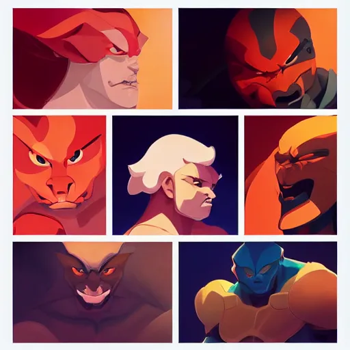 Image similar to face icon stylized minimalist thundercats, loftis, cory behance hd by jesper ejsing, by rhads, makoto shinkai and lois van baarle, ilya kuvshinov, rossdraws global illumination