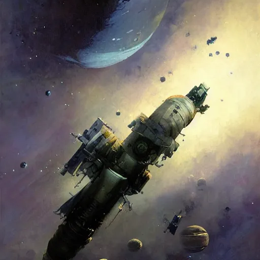 Image similar to space travel, by jeremy mann, peter elson.