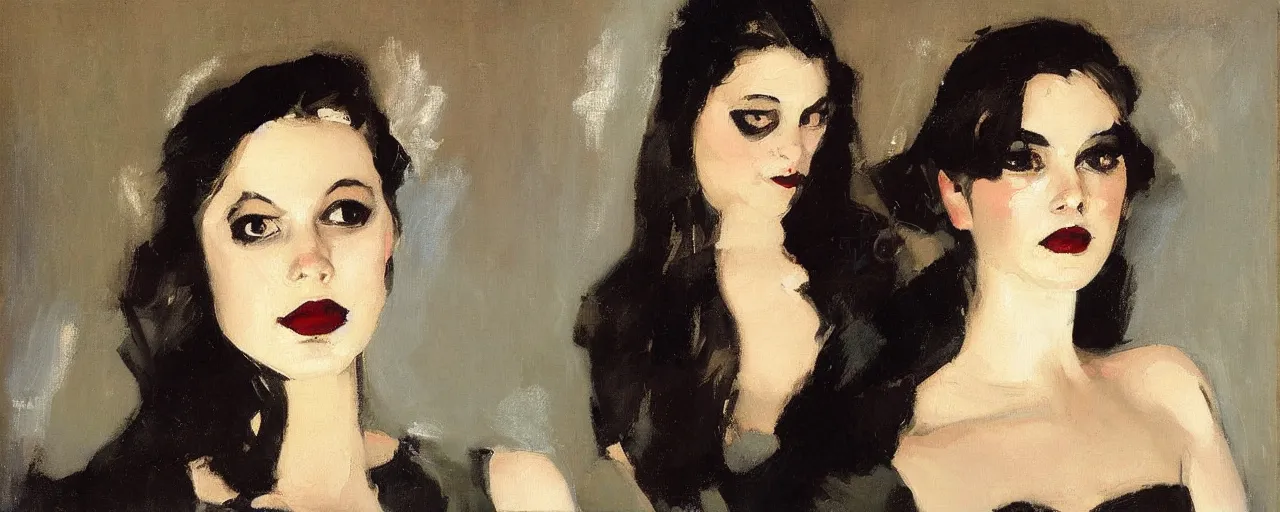 Prompt: painting by malcolm t liepke, young woman, detailed, stunning