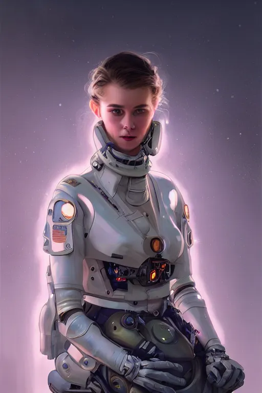 Image similar to portrait futuristic beautiful northern europe Airforce armored pilot Girl, at inside of future fighter aircraft, ssci-fi, fantasy, intricate, very very beautiful, elegant, human anatomy, neon light, highly detailed, digital painting, artstation, concept art, soft light, smooth, sharp focus, illustration, art by tian zi and WLOP and alphonse mucha