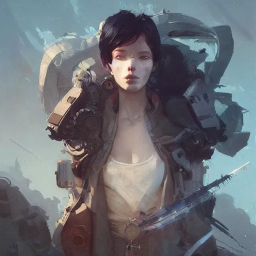 Image similar to digital art by cedric peyravernay, greg rutkowski, fuji choko, john harris, viktoria gavrilenko, artgerm, james jean, caspar david friedrich