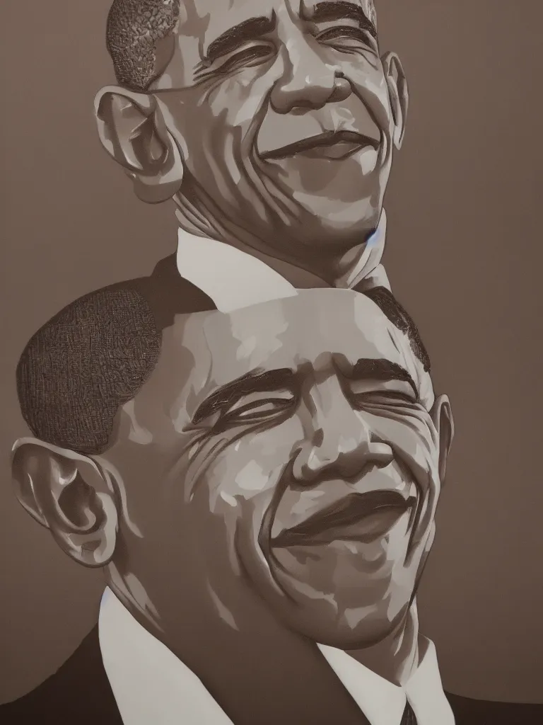 Image similar to Barak Obama portrait by David friedric